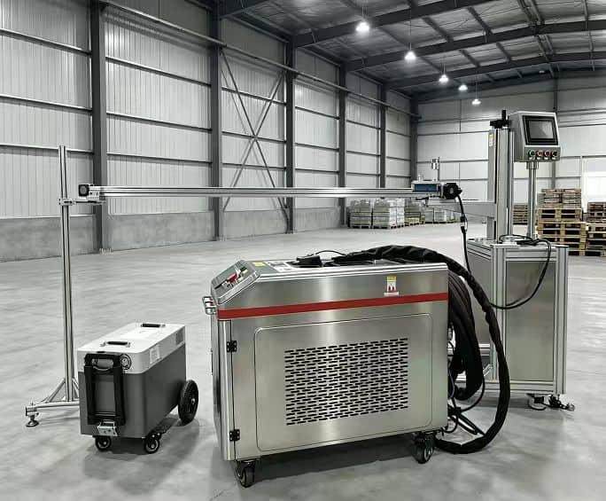 500W Automated Continuous Laser Cleaning Machine